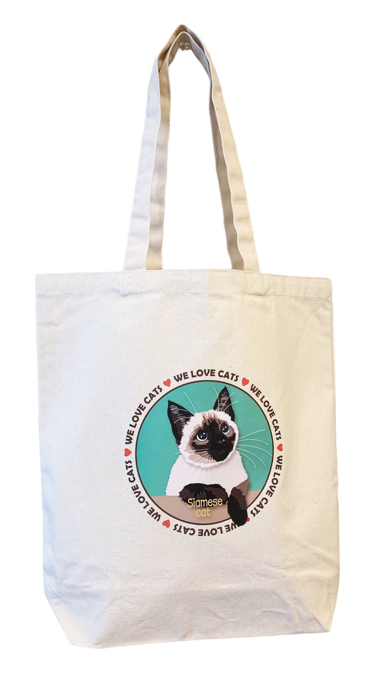 le Bonbon(ル ボンボン)　トートバッグ シャムネコ Siamese Cat 猫 イラスト バッグ