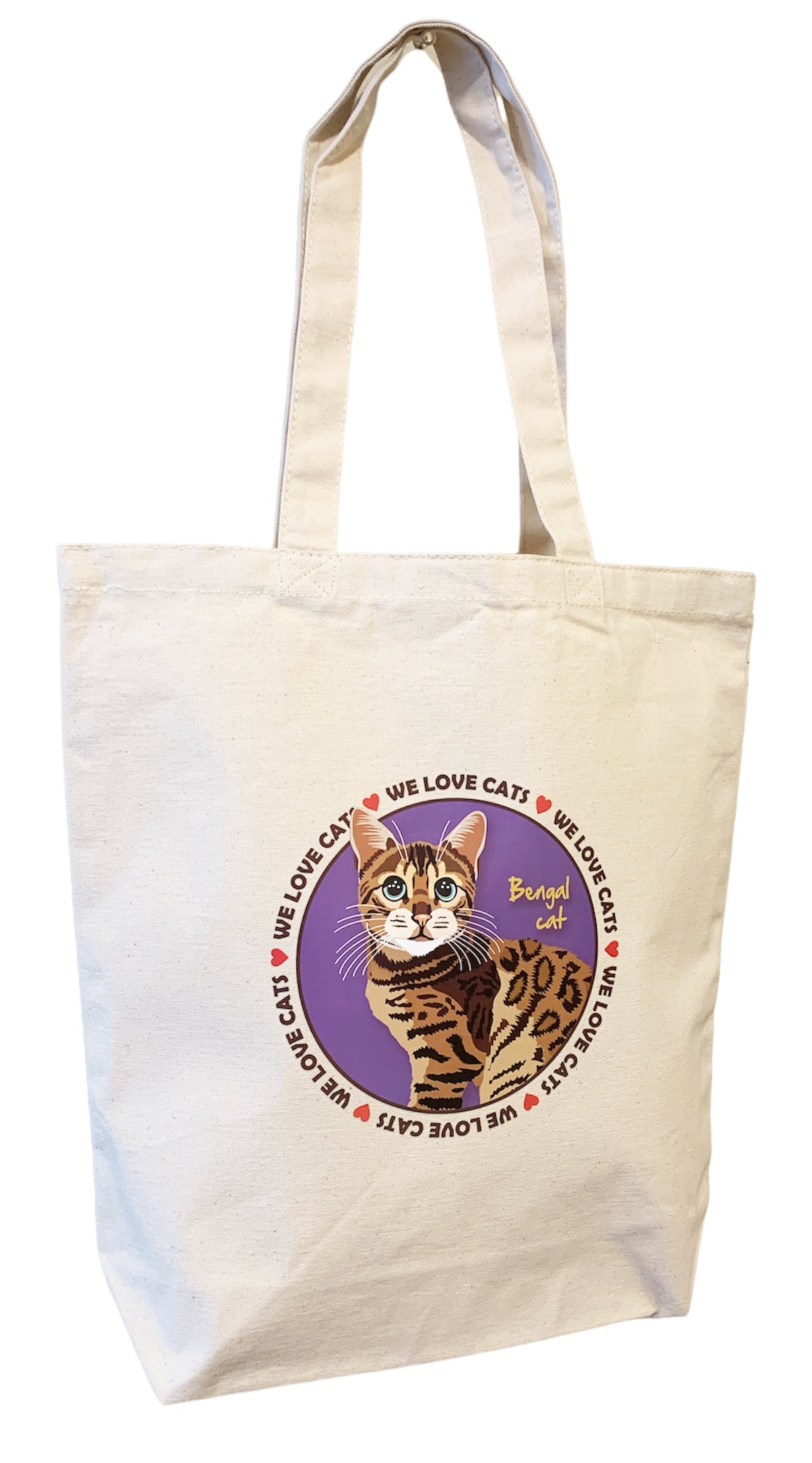 le Bonbon(ル ボンボン)　トートバッグ ベンガルキャット Bengal Cat 猫 イラスト バッグ