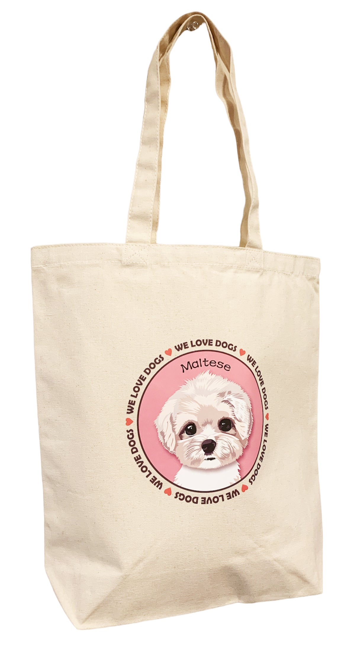 le Bonbon(ル ボンボン)　トートバッグ マルチーズ Maltese 犬イラスト バッグ