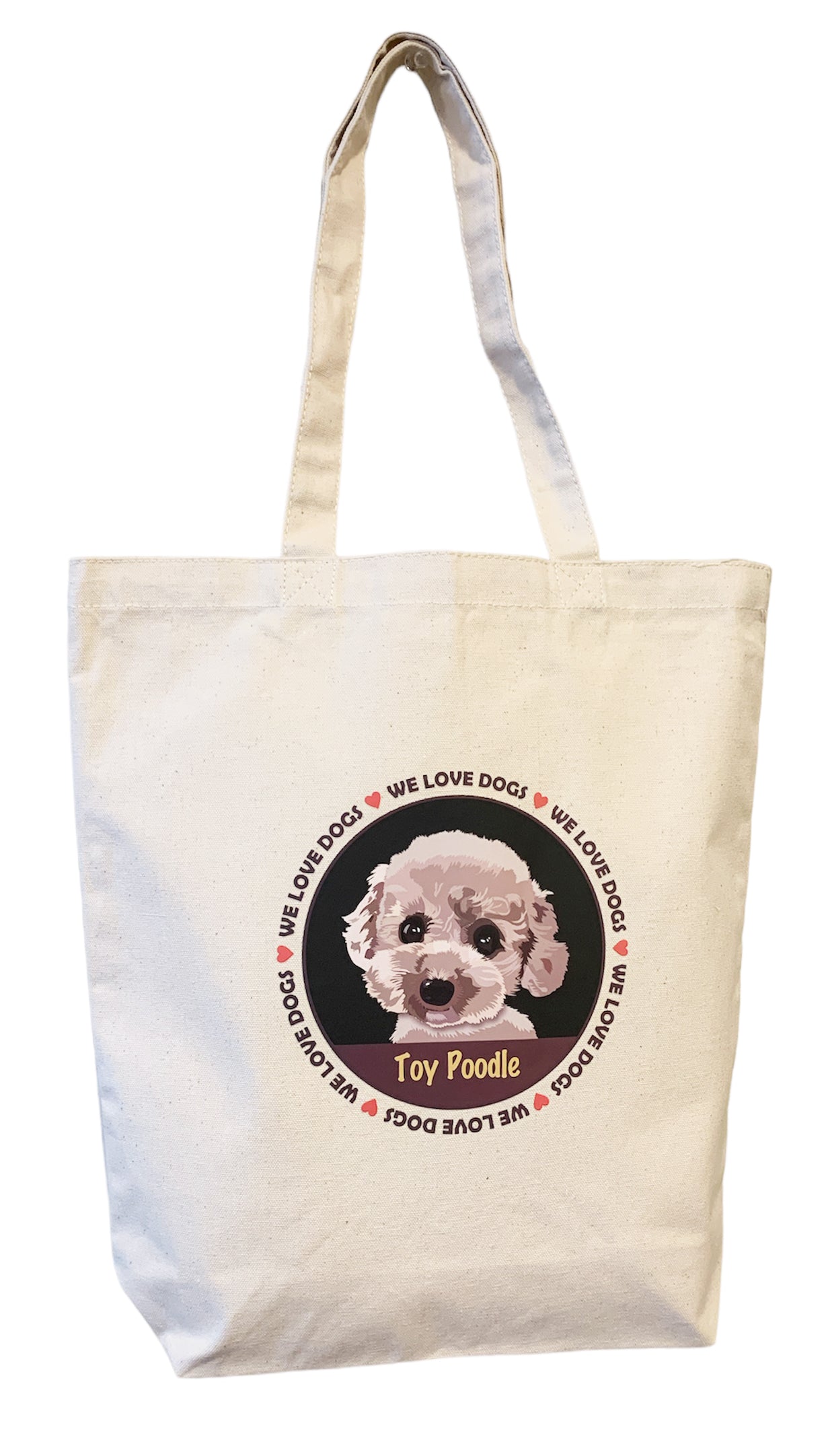 le Bonbon(ル ボンボン)　トートバッグ トイプードル Toy Poodle 犬イラスト バッグ