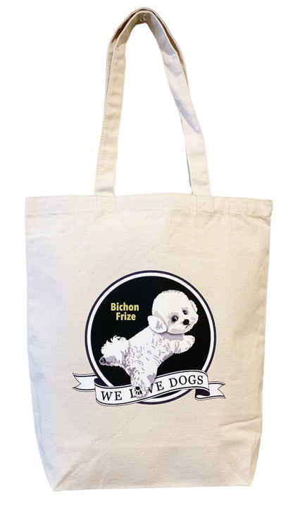le Bonbon(ル ボンボン)　トートバッグ ビションフリーゼ Bichon Frise 犬イラスト バッグ