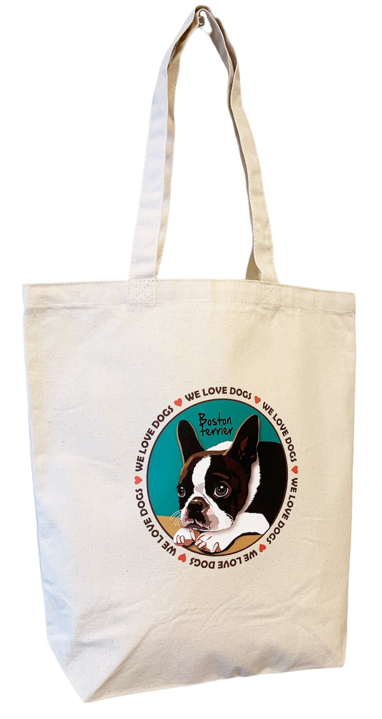 le Bonbon(ル ボンボン)　トートバッグ ボストンテリア Boston Terrier 犬イラスト バッグ