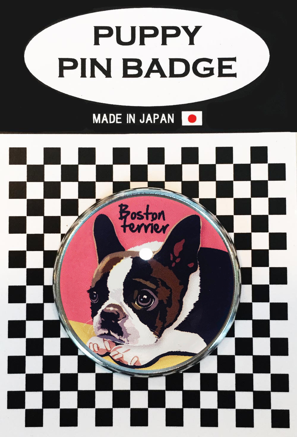le Bonbon(ル ボンボン) ピンバッジ 犬 ボストンテリア PK ピンバッチブローチ 犬 ピンバッジ 犬 ブローチ 犬