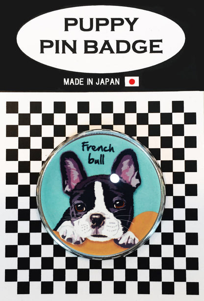 le Bonbon(ル ボンボン) ピンバッジ 犬 フレンチブル B バッチブローチ 犬 ピンバッジ 犬 ブローチ 犬