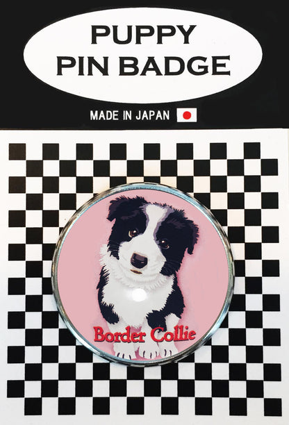 le Bonbon(ル ボンボン) ピンバッジ 犬 ボーダーコリー ベイビー PK バッチブローチ 犬 ピンバッジ 犬 ブローチ 犬