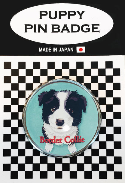 le Bonbon(ル ボンボン) ピンバッジ 犬 ボーダーコリー ベイビー BL バッチブローチ 犬 ピンバッジ 犬 ブローチ 犬