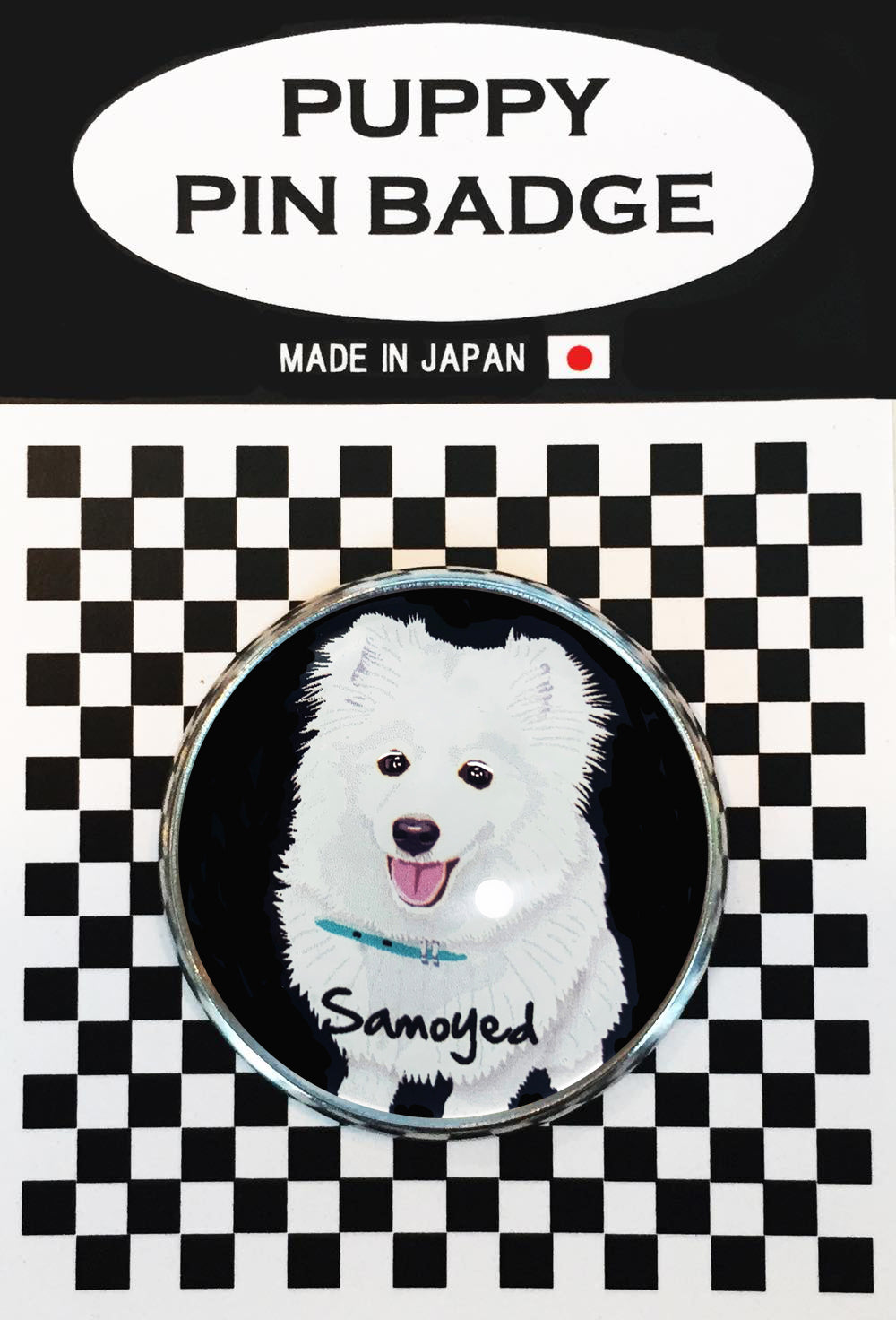 le Bonbon(ル ボンボン) ピンバッジ 犬 サモエドBK ピンバッチブローチ 犬 ピンバッジ 犬 ブローチ 犬