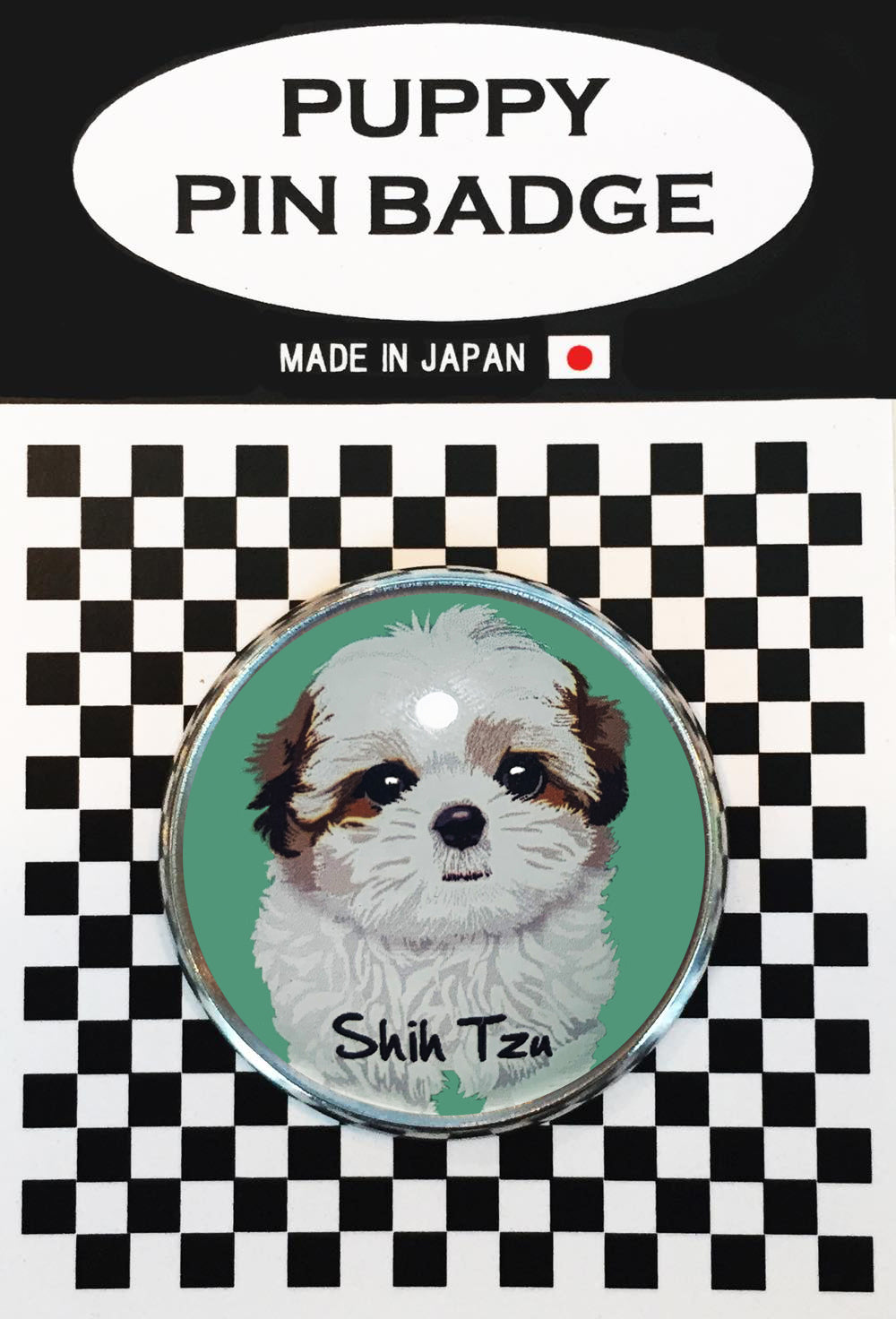 le Bonbon(ル ボンボン) ピンバッジ 犬 シーズ BK ピンバッチブローチ 犬 ピンバッジ 犬 ブローチ 犬