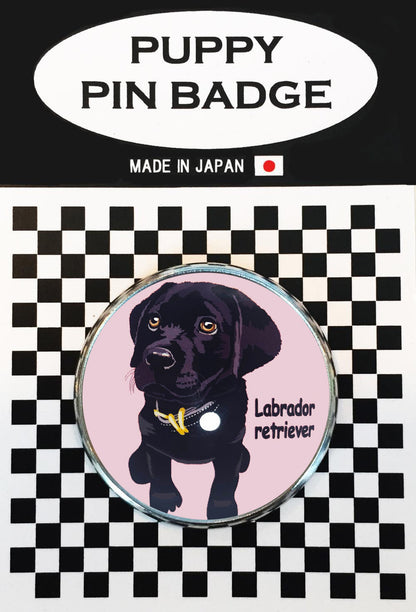 le Bonbon(ル ボンボン) ピンバッジ 犬 ラブラドールレトリバー BK PK ピンバッチブローチ 犬 ピンバッジ 犬 ブローチ 犬
