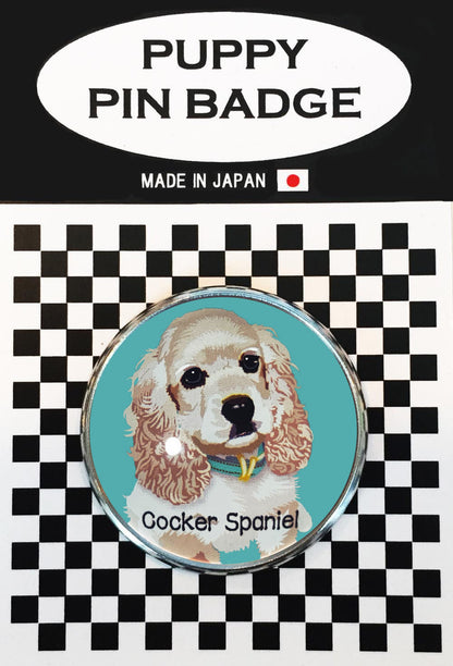 le Bonbon(ル ボンボン) ピンバッジ 犬 コッカスパニエル BL ピンバッチブローチ 犬 ピンバッジ 犬 ブローチ 犬