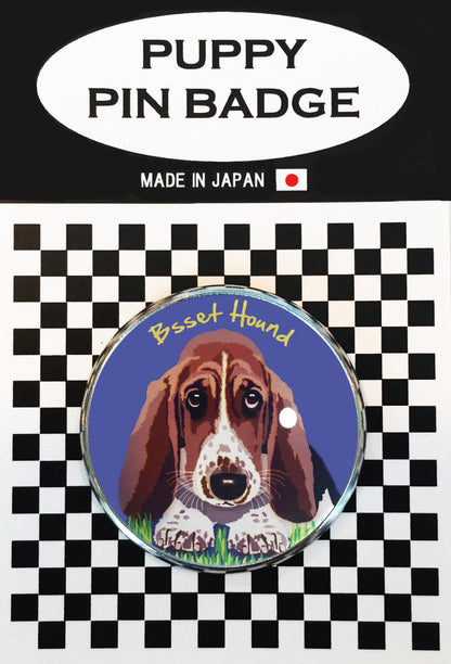 le Bonbon(ル ボンボン) ピンバッジ 犬 バセットハウンド PLバッチブローチ 犬 ピンバッジ 犬 ブローチ 犬