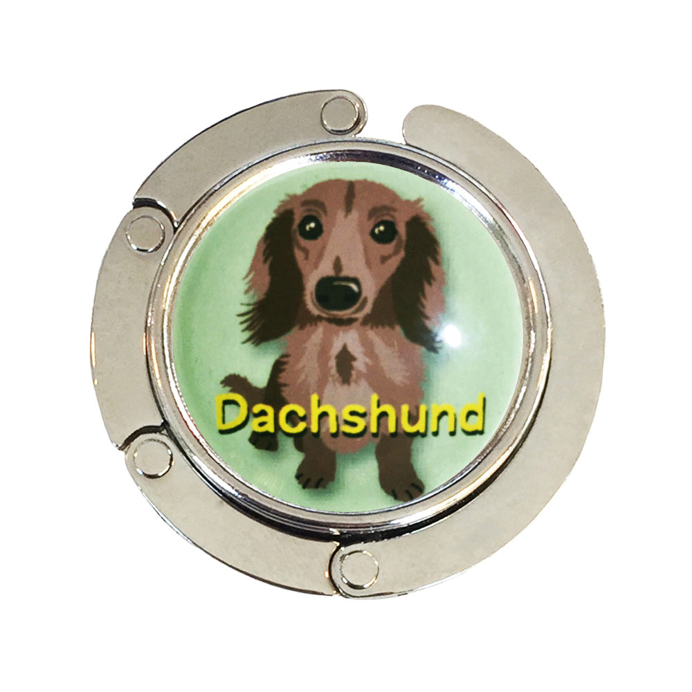 バッグハンガー ダックスフンド GR バッグフック バッグ掛け 犬 バッグハンガー