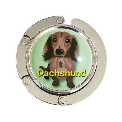 バッグハンガー ダックスフンド GR バッグフック バッグ掛け 犬 バッグハンガー