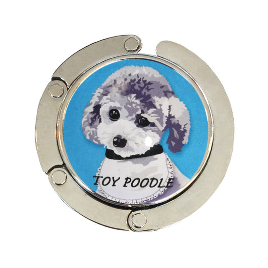 バッグハンガー トイプードル F バッグフック バッグ掛け 犬 バッグハンガー