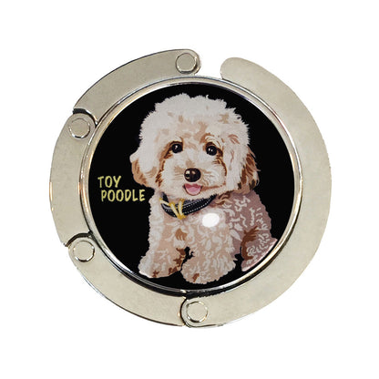 バッグハンガー トイプードル BK バッグフック バッグ掛け 犬 バッグハンガー