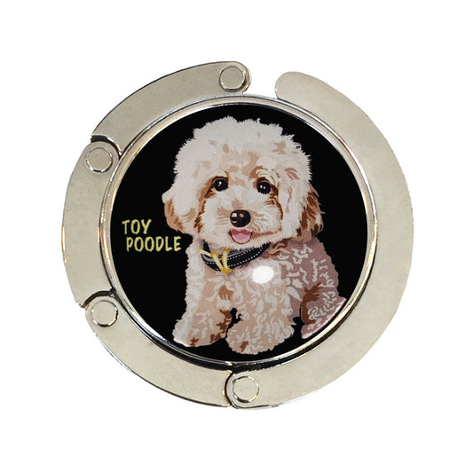 バッグハンガー トイプードル BK バッグフック バッグ掛け 犬 バッグハンガー