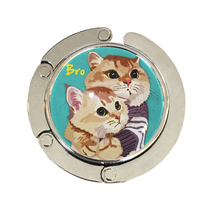 バッグハンガー Bro1 バッグフック バッグ掛け 猫 バッグハンガー