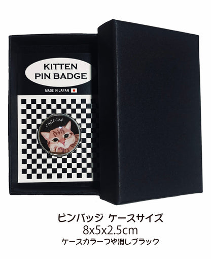 猫ピンバッジ ピンバッジ 猫 舌 GRピンバッチ 猫 ブローチ 猫 ピン