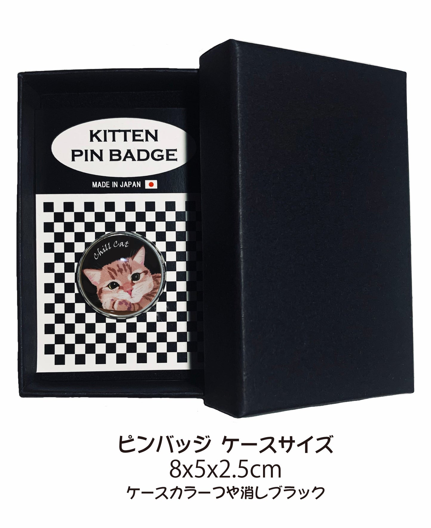 猫 ピンバッジ ライオンキャット BK ピンバッチ 猫 ブローチ 猫ピン