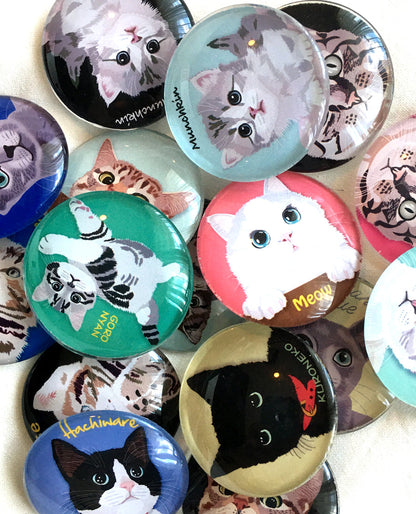 マグネット猫 ビッグアイズ2 猫マグネット 冷蔵庫 メモマグネット